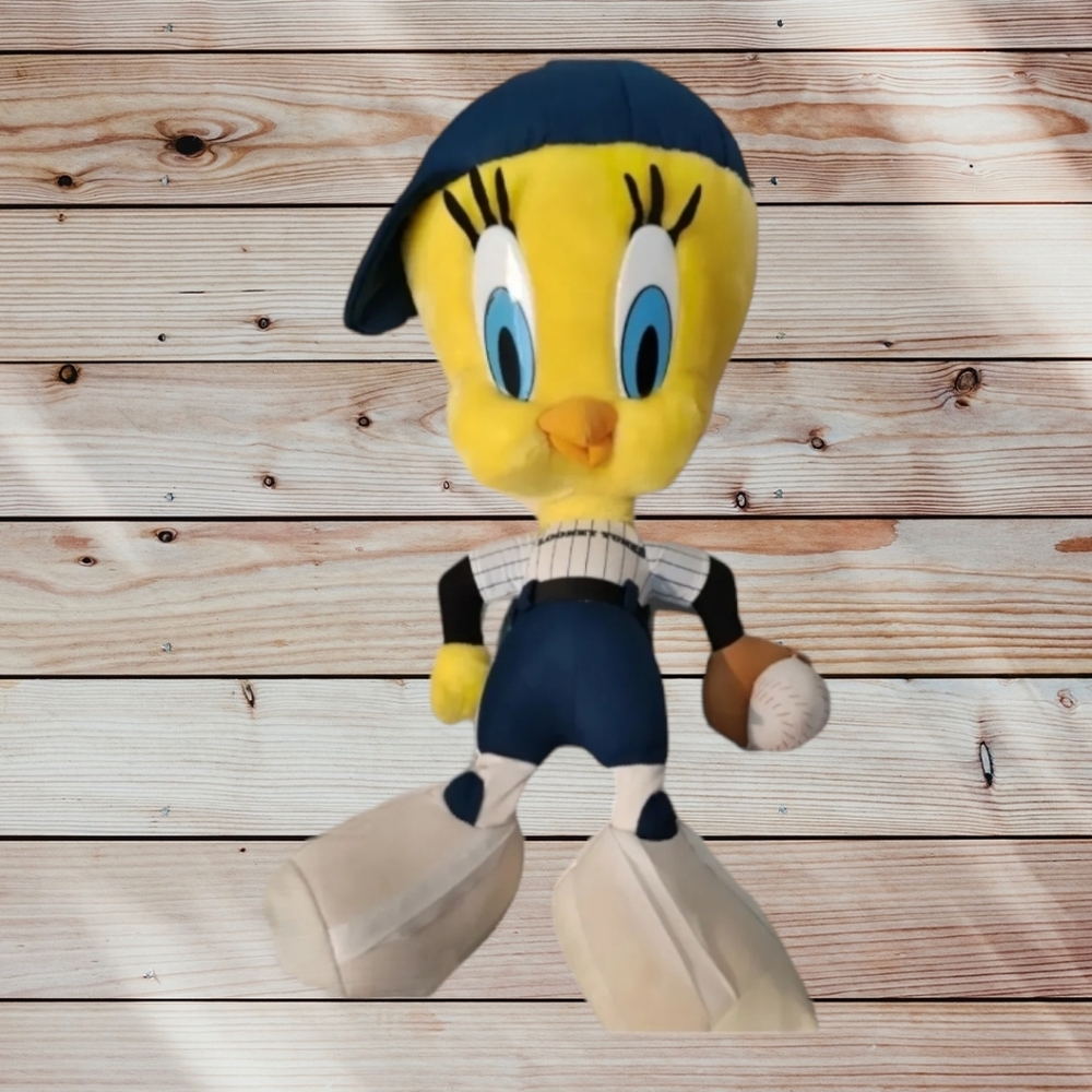 Rare Huge Baseball Tweety Bird Stuffed Animal